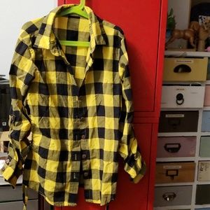 Yellow/Black plaid shirts